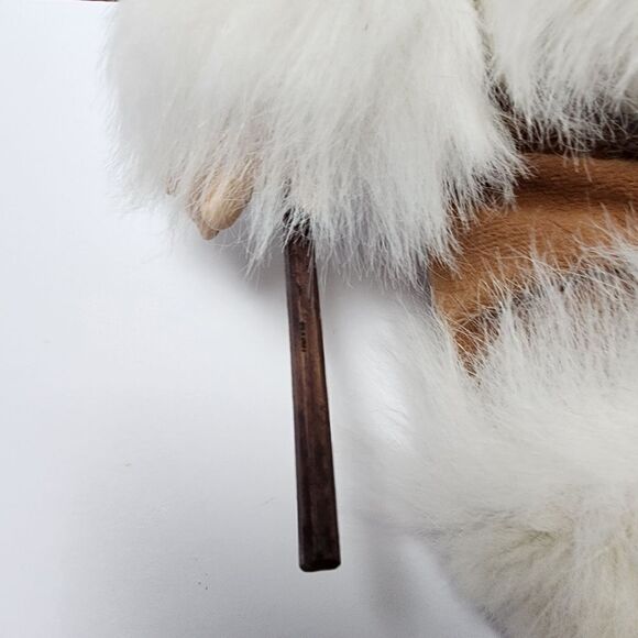 Vintage Artic Kids Alaskan Eskimo Sitting Porcelain Doll With Drum 10" - Picture 8 of 10